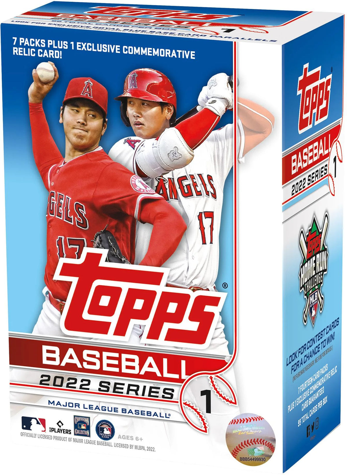 2022 Topps Baseball Series 1 7 Pack Retail Box A75396