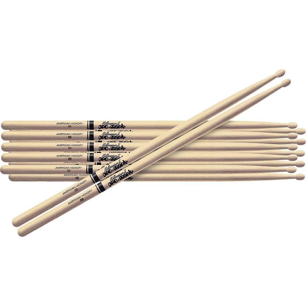 6-Pair American Hickory Drumsticks Nylon M35757