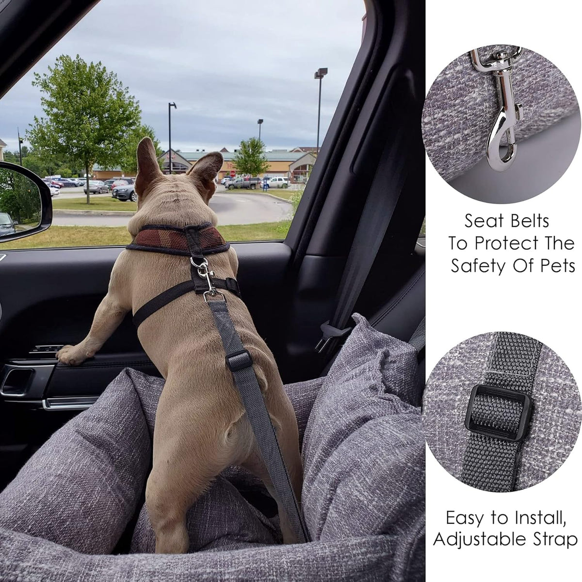 Washable Soft Dog Car Seat Carrier Bed G5667