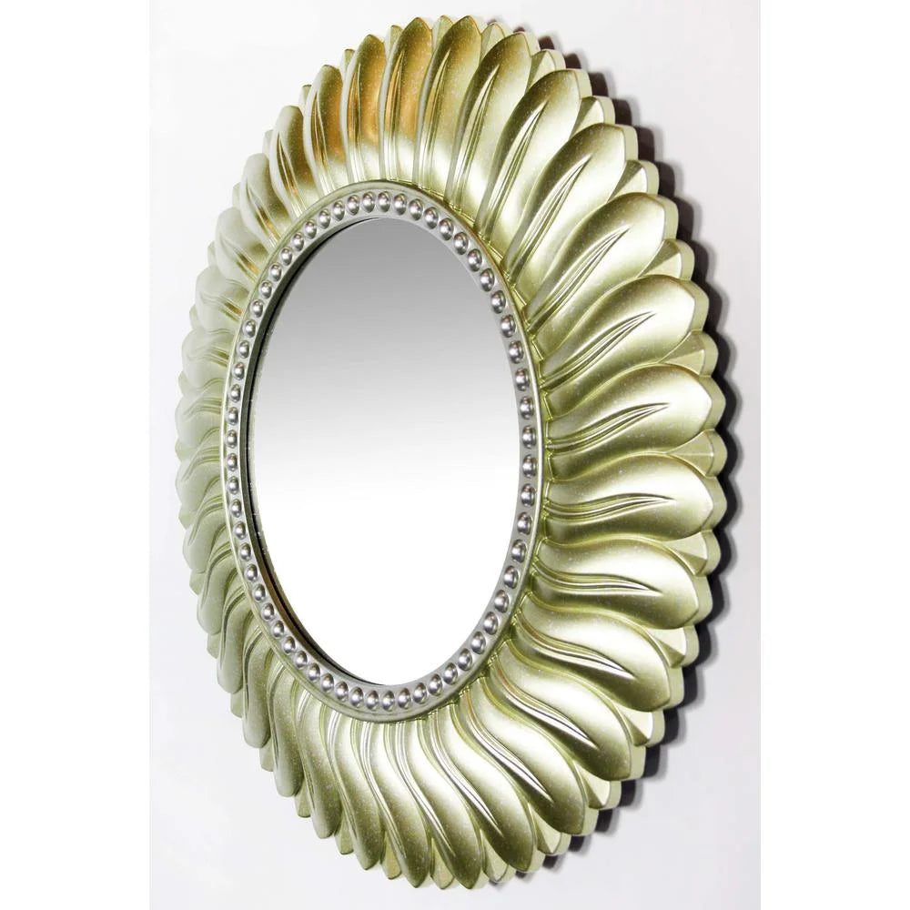 Gold Round 21.5-inch Wall Mirror Y1445