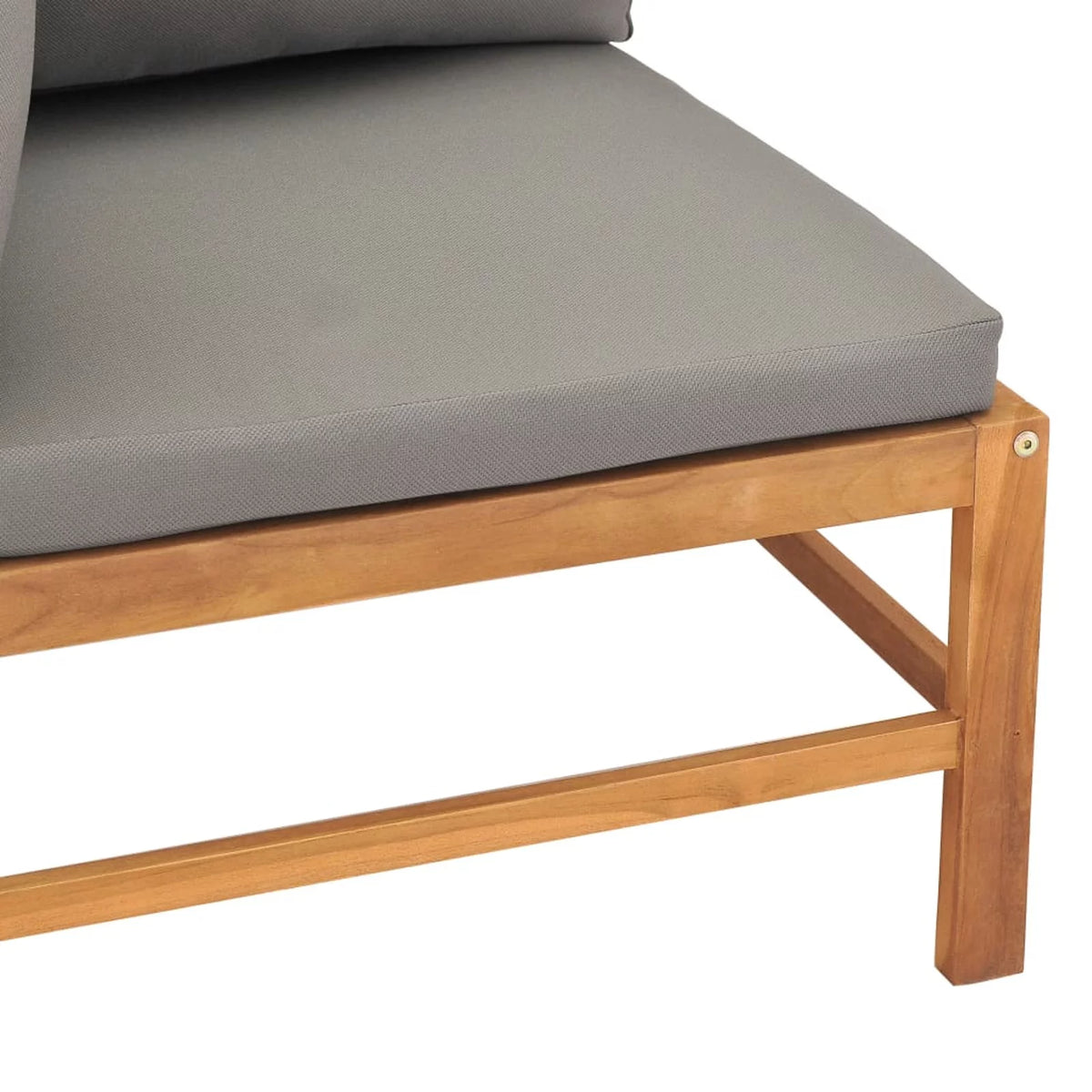 2-Seater Teak Wood Patio Bench with Cushion V7425
