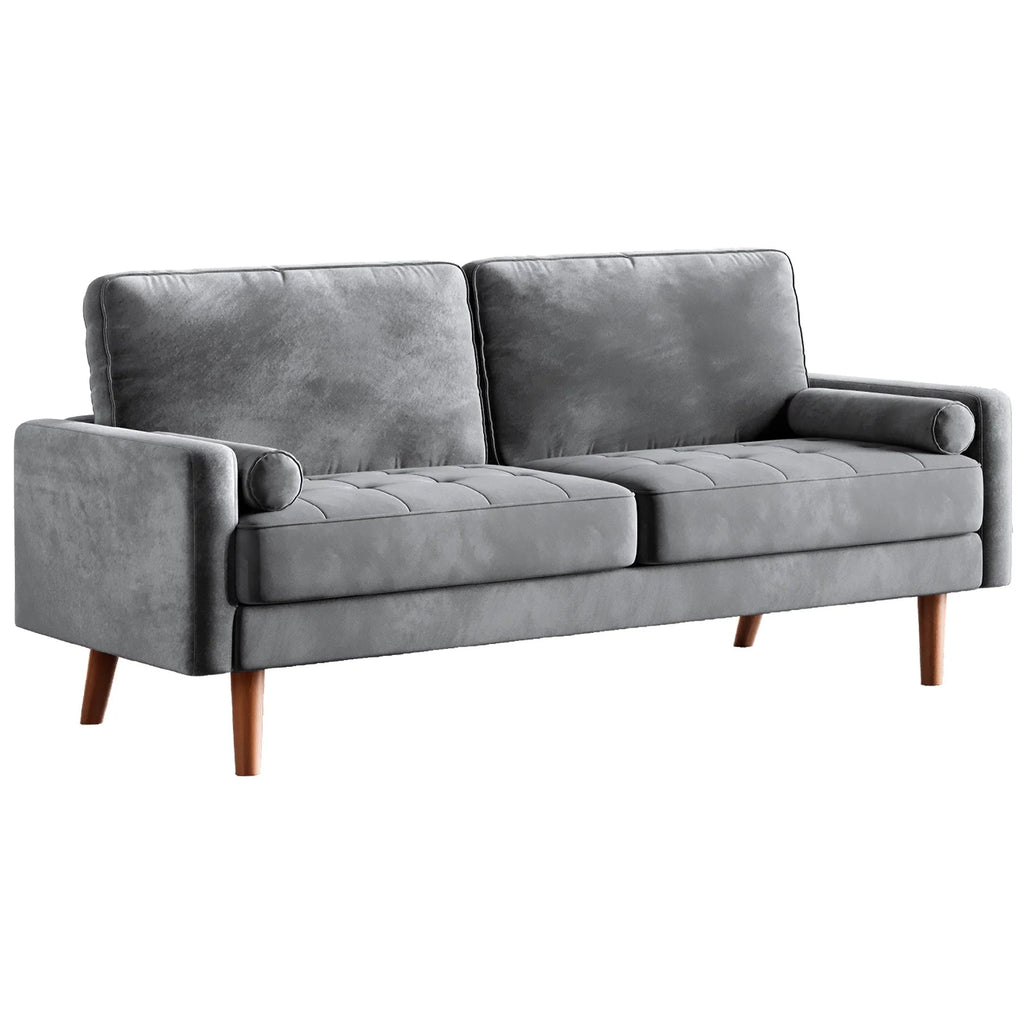 Velvet Sofa with 2 Pillows N772