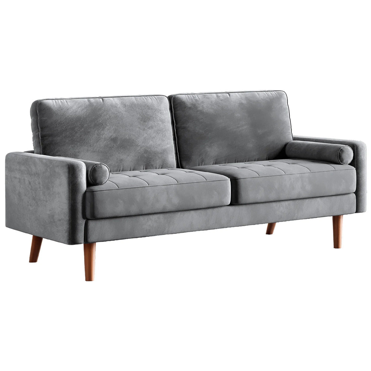 Velvet Sofa with 2 Pillows N772