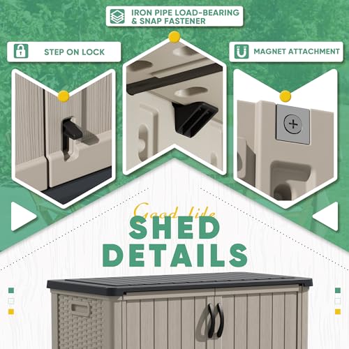 White 26 Cu Ft Lockable Outdoor Storage Cabinet U4180