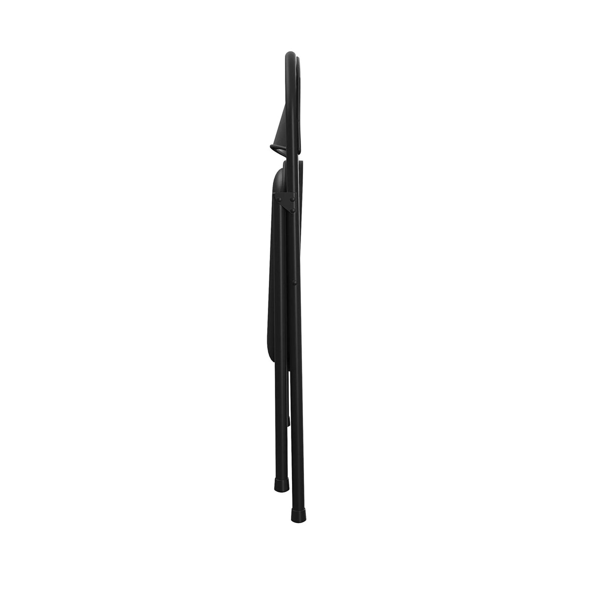 Black Vinyl Folding Chair 4-Pack C8803