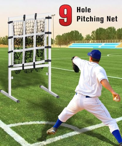 9 Hole Pitching Net with Strike Zone A93095