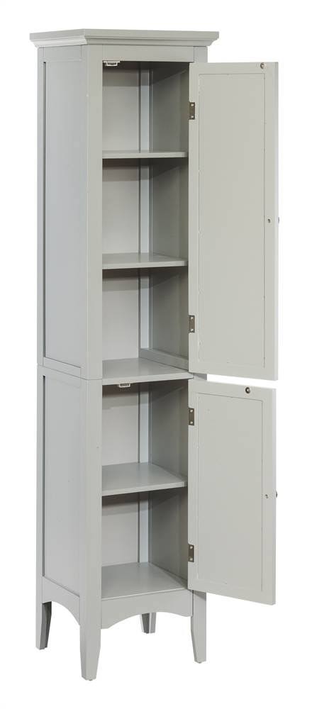 2-Door Linen Tower, Gray Z870