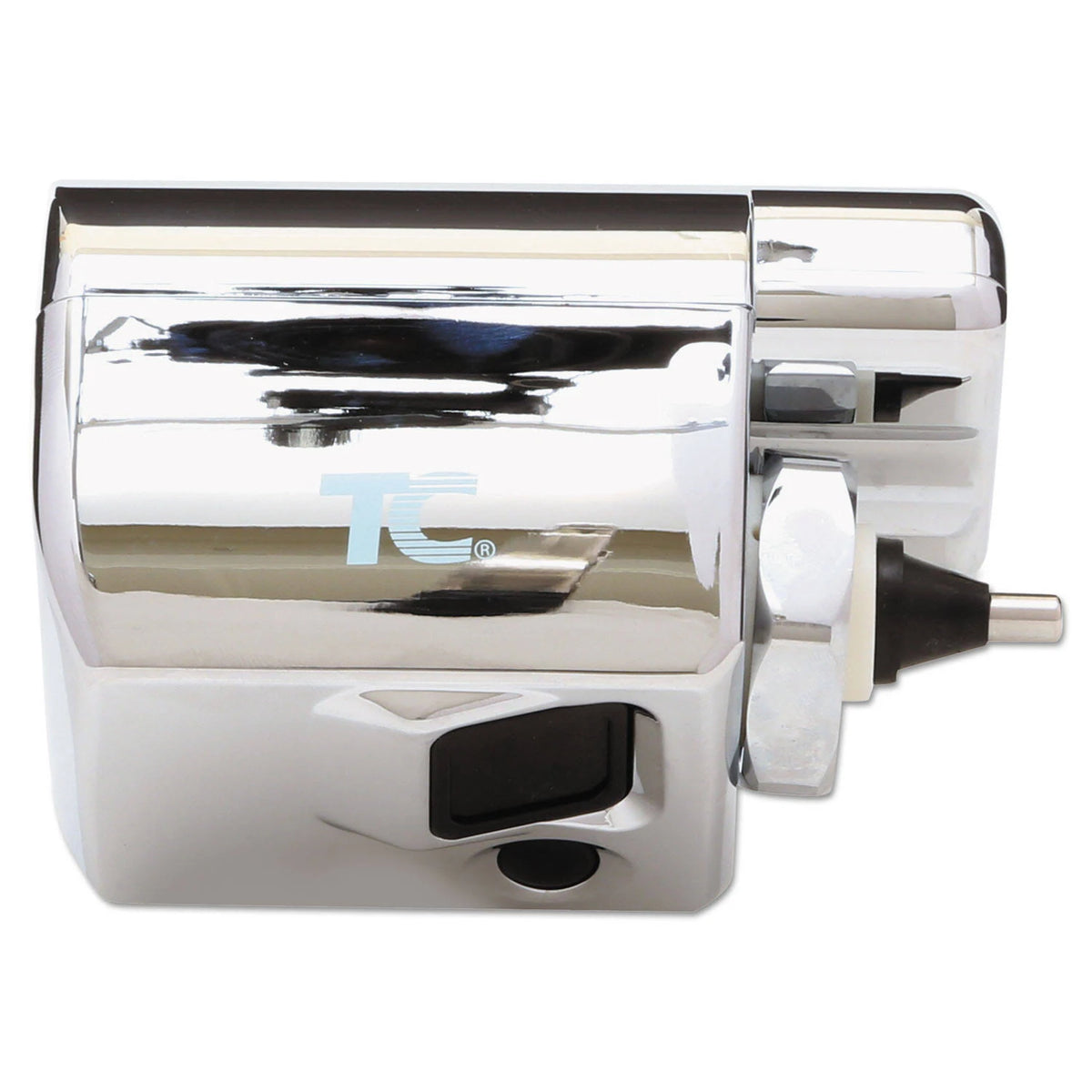 Polished Chrome Side-Mount Toilet Flushing System L900