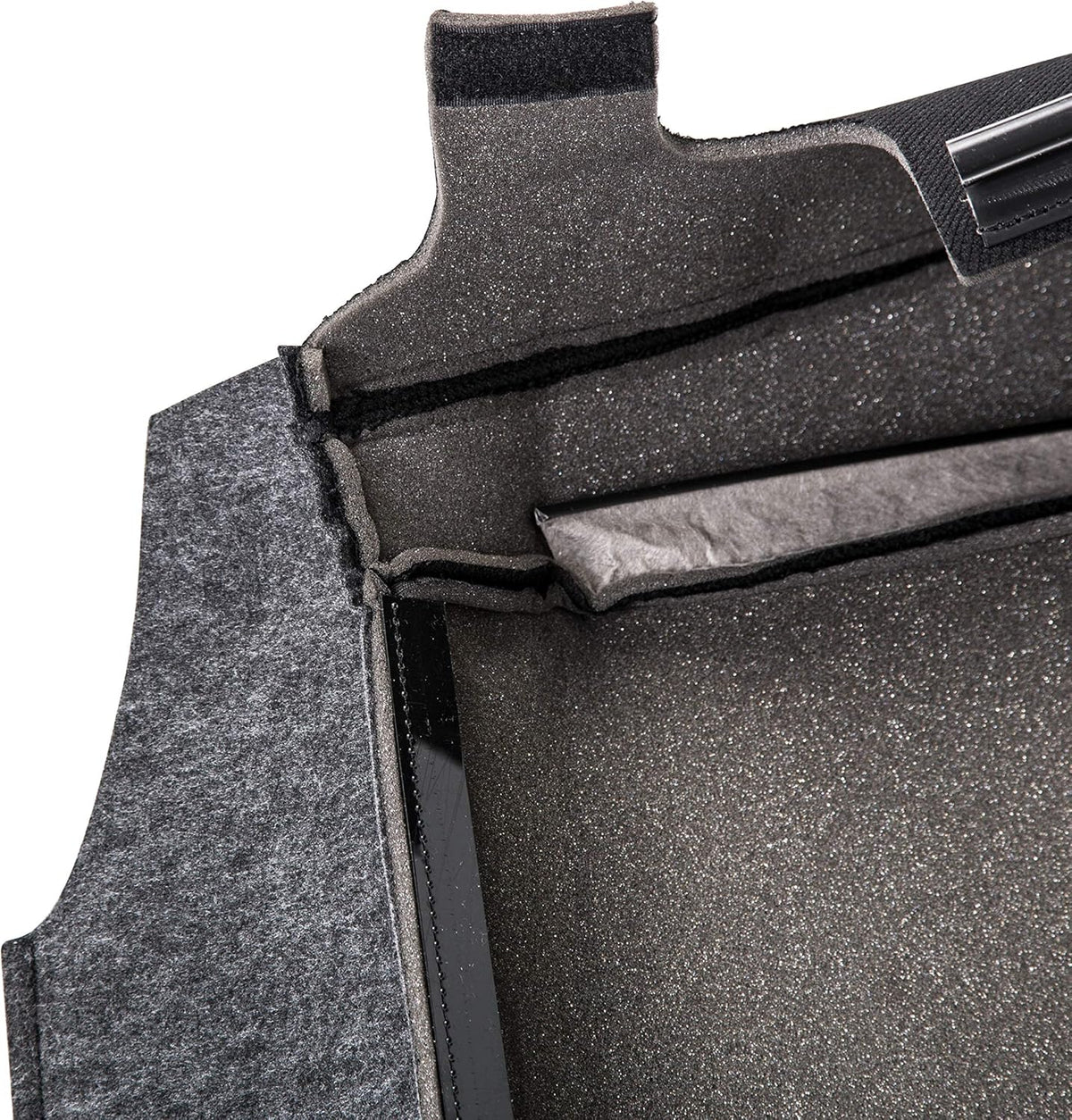 Black Cloth Bucket Seat Cover Pack of 2 S721