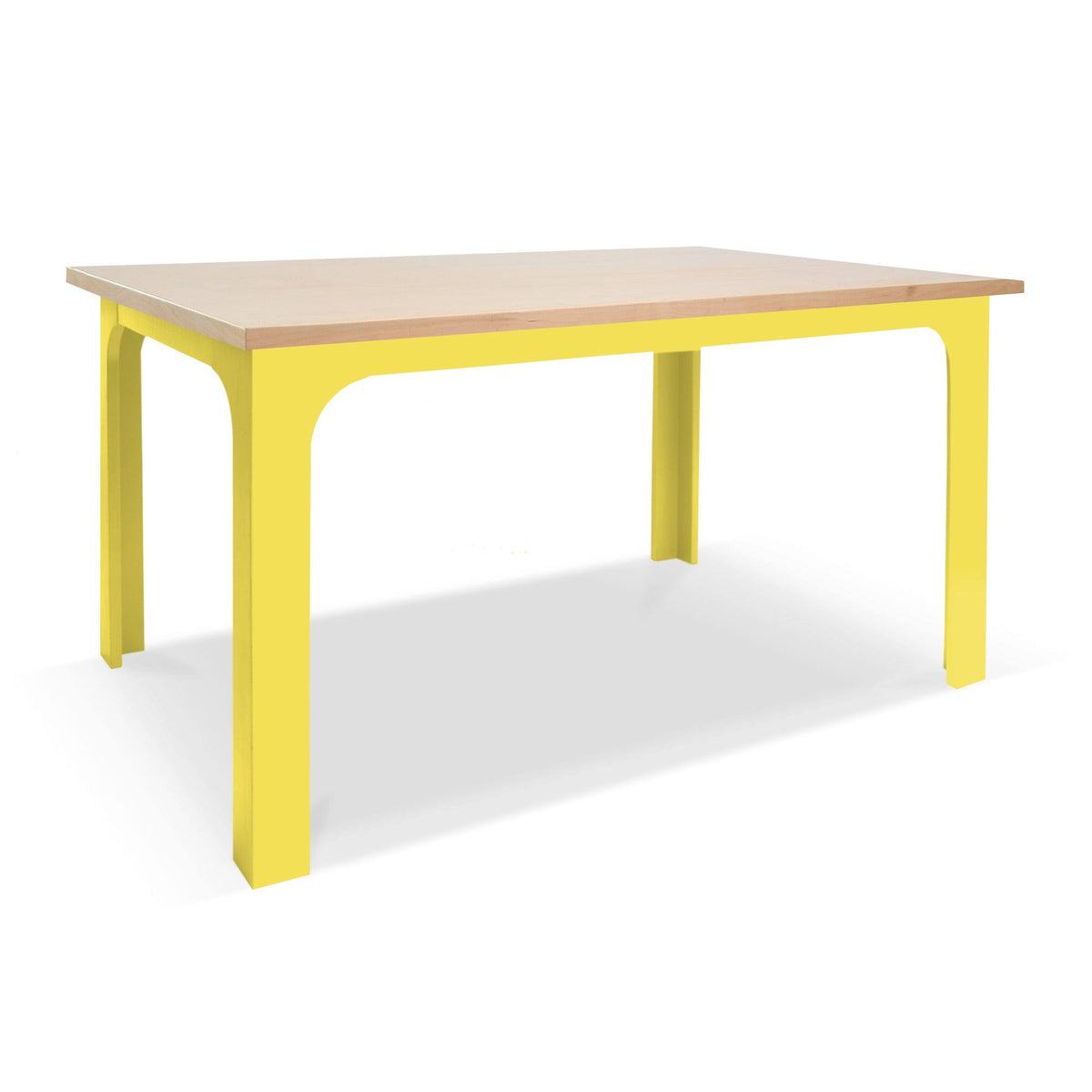 White 42-Inch Wood Veneer Kids Table J1109