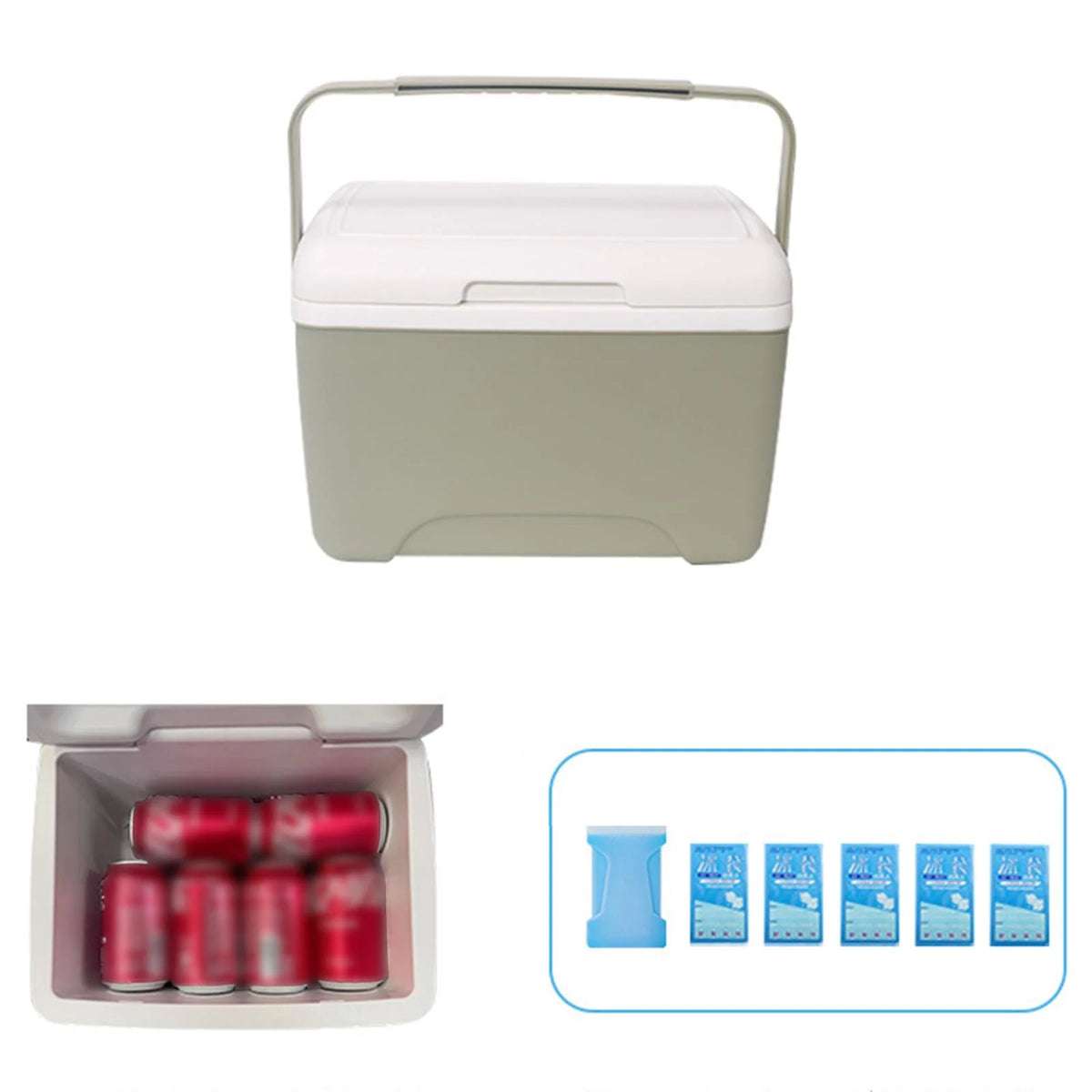8L Insulated Portable Car Refrigerator Ice Box Food Storage Box L625