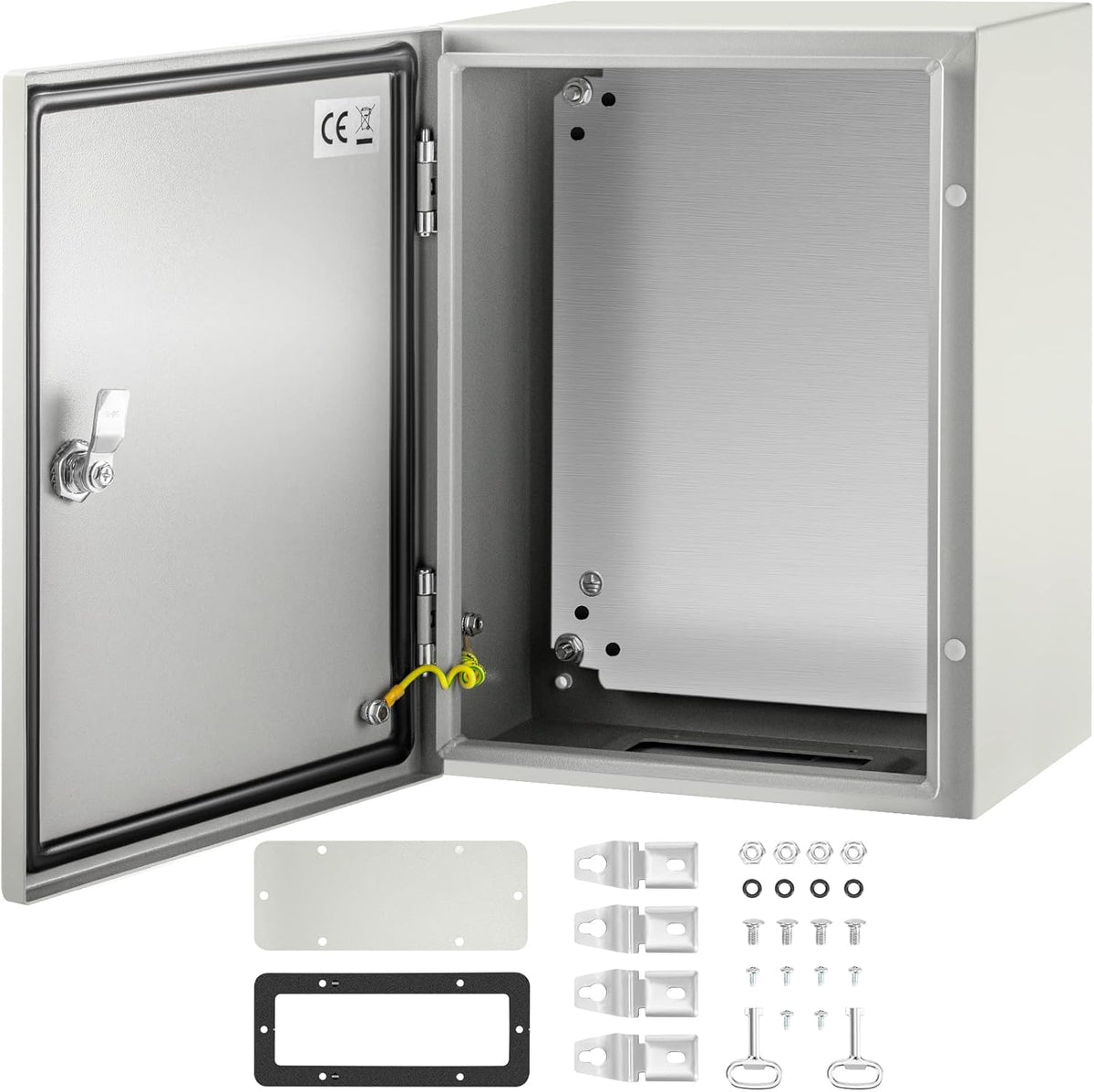 16 x 12 x 8'' NEMA 4X Steel Electrical Box with Mounting Plate A619134