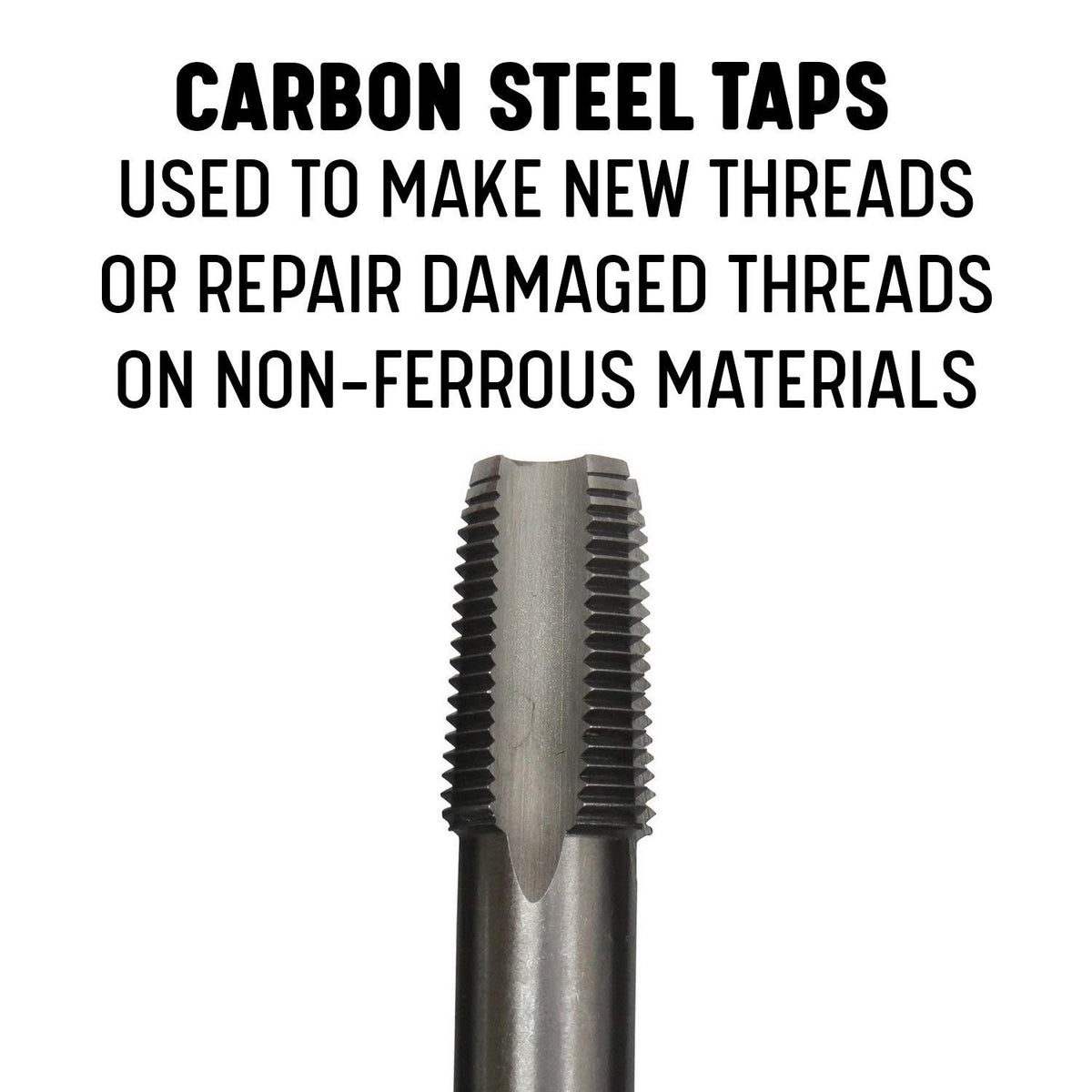 6 Piece NPT Pipe Tap Set Carbon Steel W35888