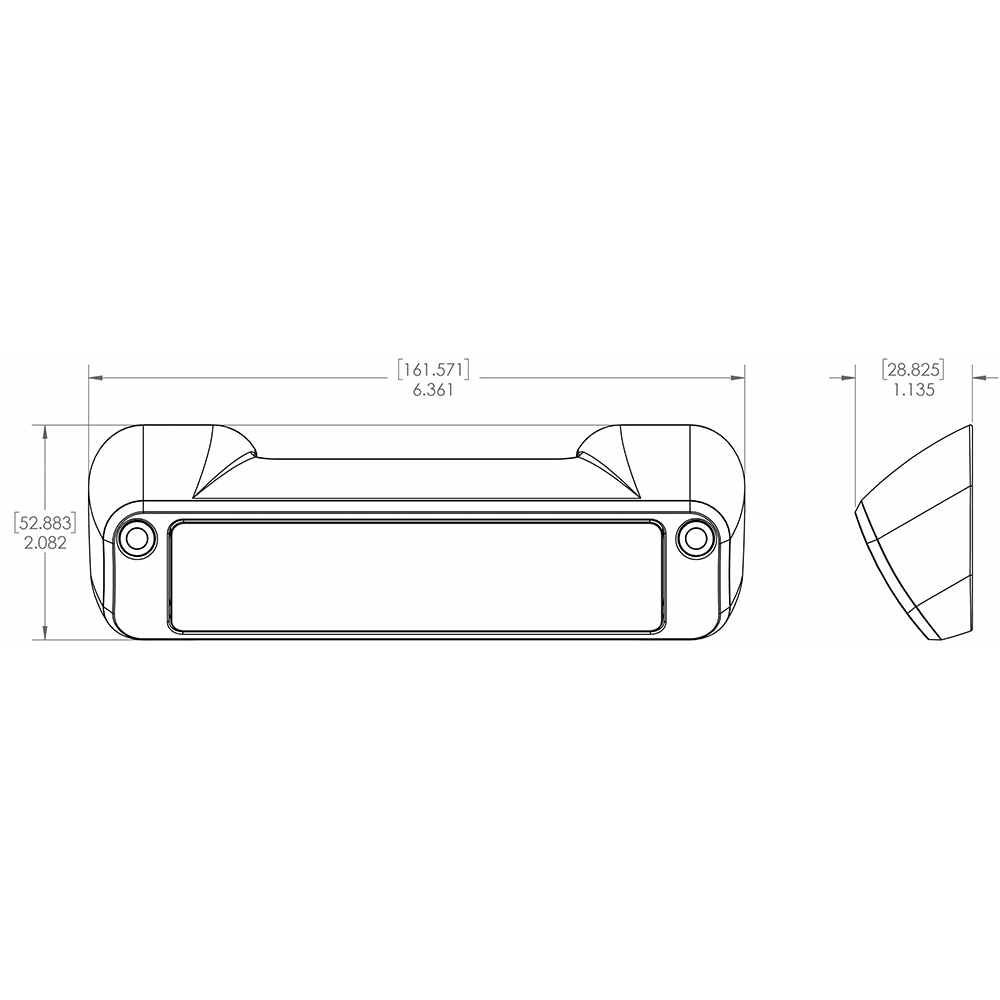 White-Red Dimming Perimeter Light C589
