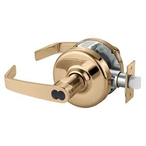 Cylindrical Lock Bright Bronze Clear Coated Q65201