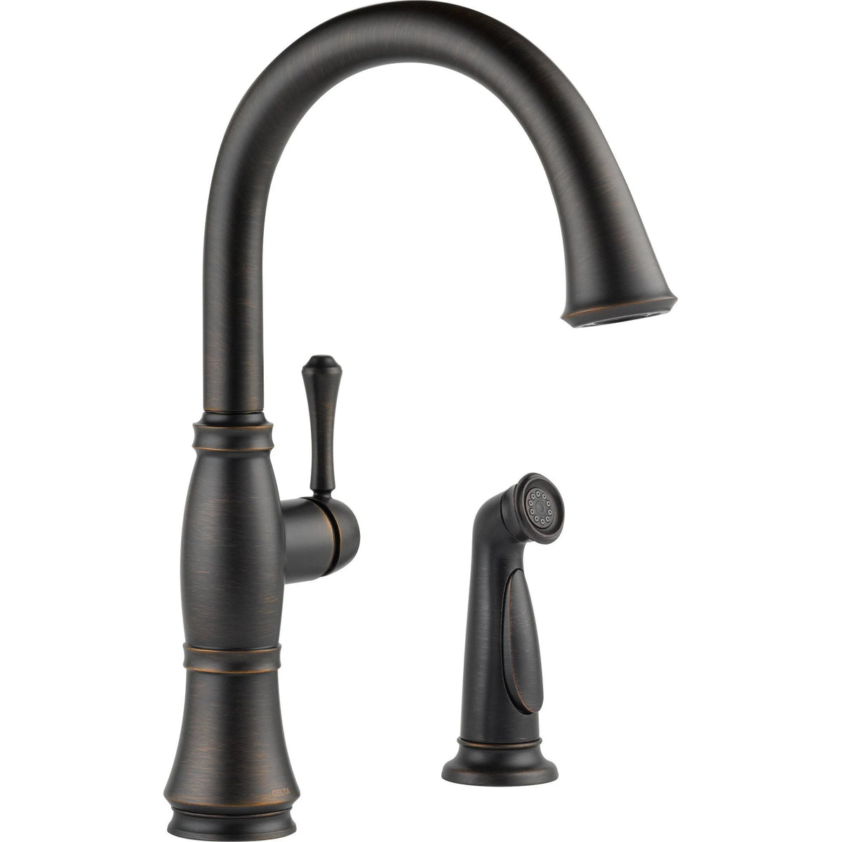 Single Handle Kitchen Faucet with Spray Venetian Bronze Q94446