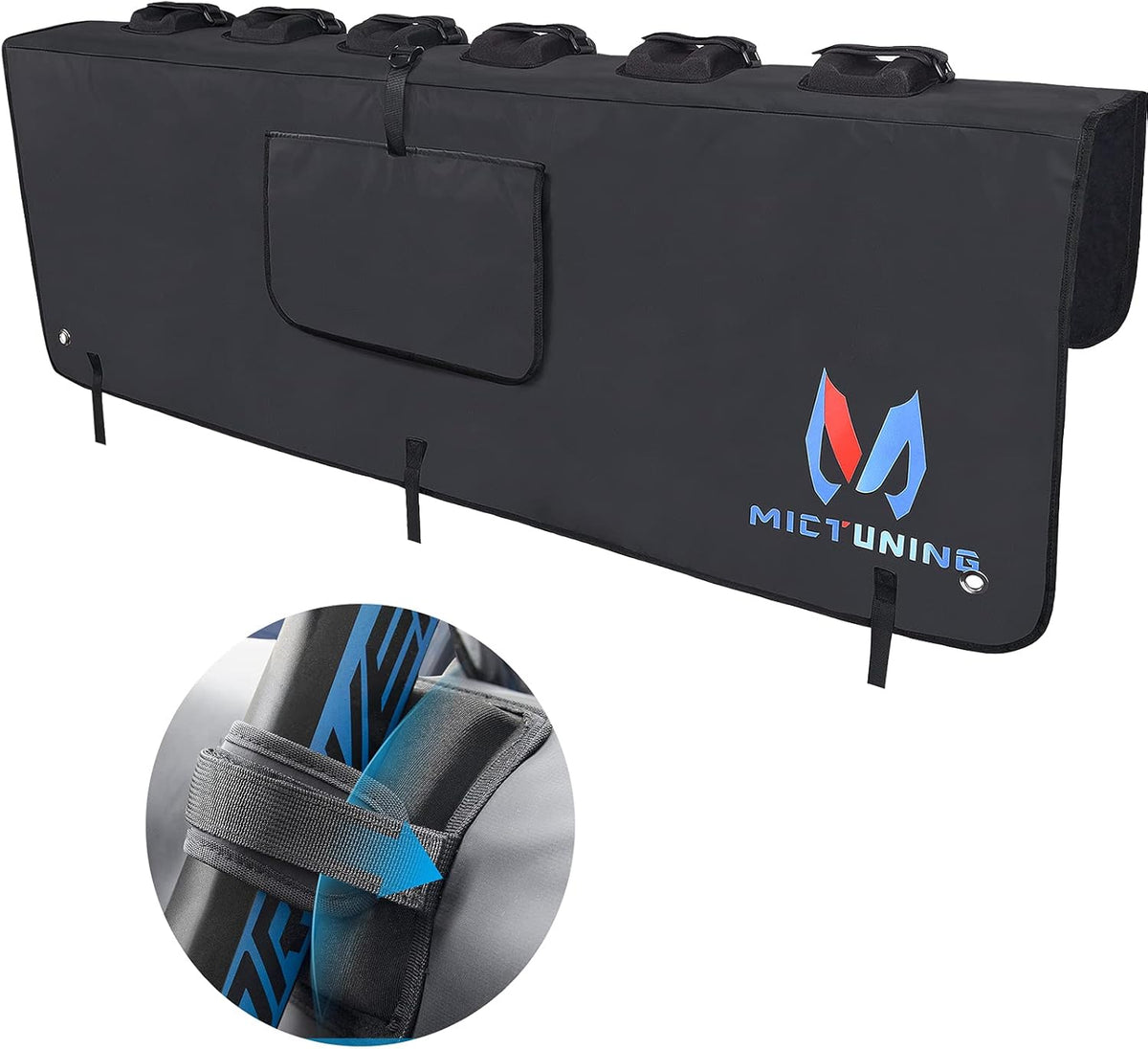 Tailgate Pad for Trucks Full Size Bicycle Carrier up to 6 Bikes U1977