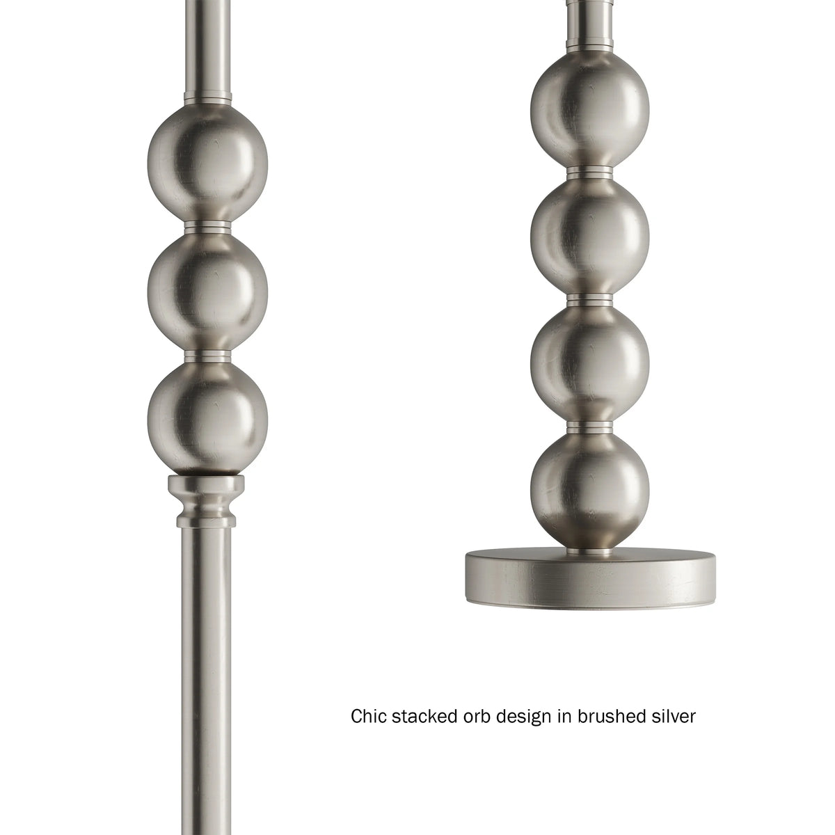 Table and Floor Lamps Set of 3 LED Bulbs Included B2562