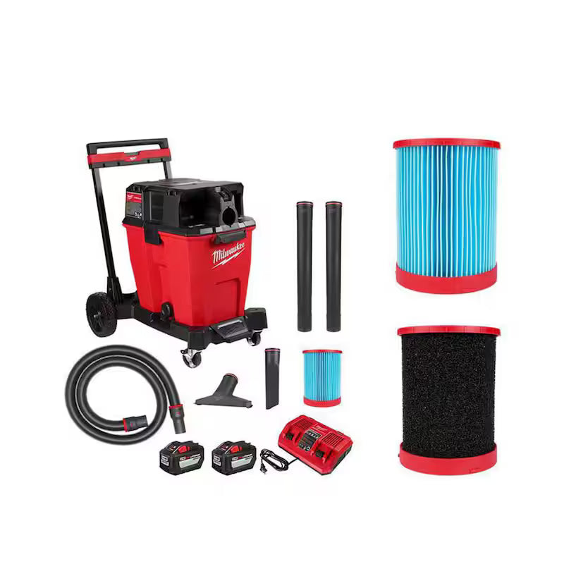 12 Gal. Cordless Wet/Dry Shop Vac Kit with Filter D3627