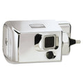 Polished Chrome Side-Mount Toilet Flushing System L900