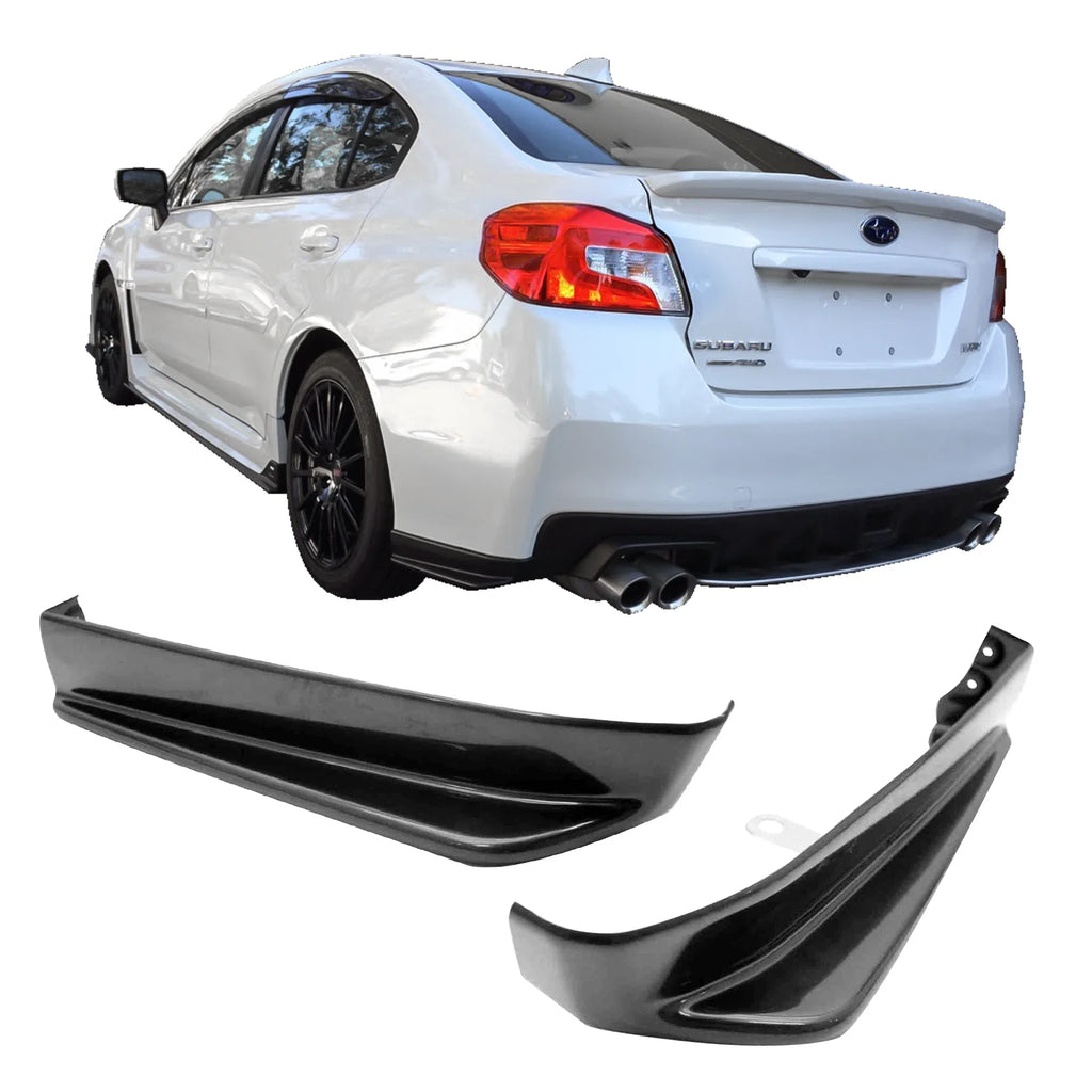 15-21 Subaru WRX STI Style Rear Bumper Lip Spats Splitter PU I831