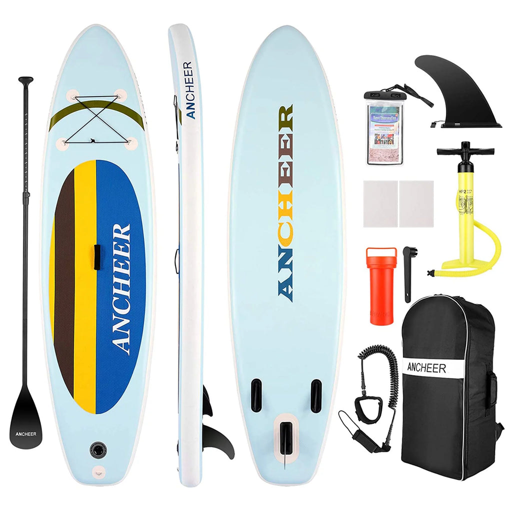 Yellow Inflatable Stand Up Paddle Board with Bag H331772