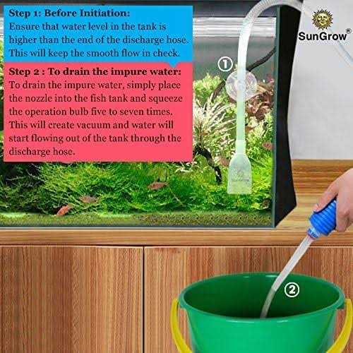 Gravel Cleaner Vacuum Pump & Tank Water Changer Aquarium Siphon W9006