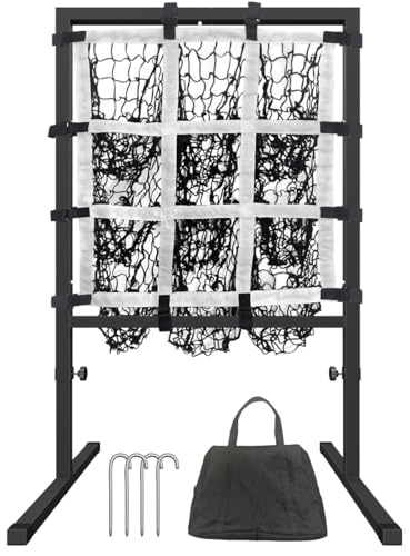 9 Hole Pitching Net with Strike Zone A93095