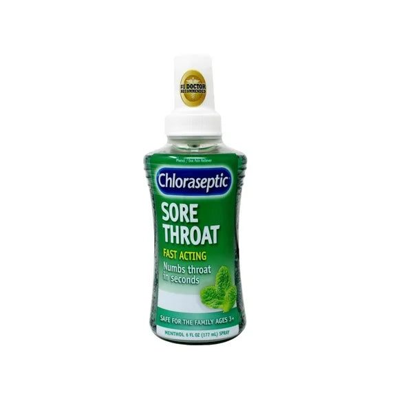 Sore Throat Spray Menthol 6 oz Q7901