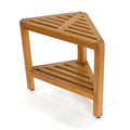 Solid Teak Corner Shower Stool Side Table Q124