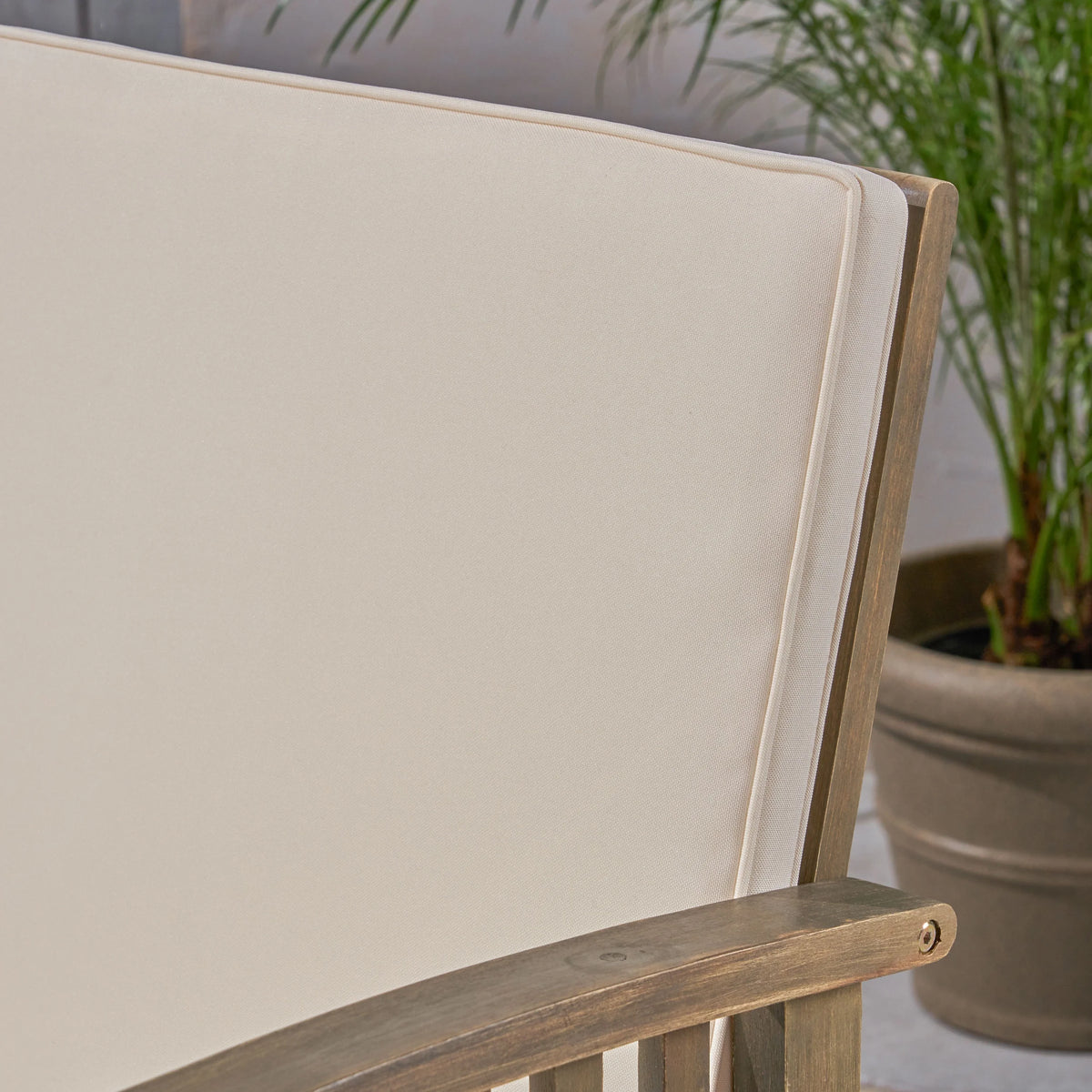 5 Piece Outdoor Acacia Wood Conversation Set Q5024