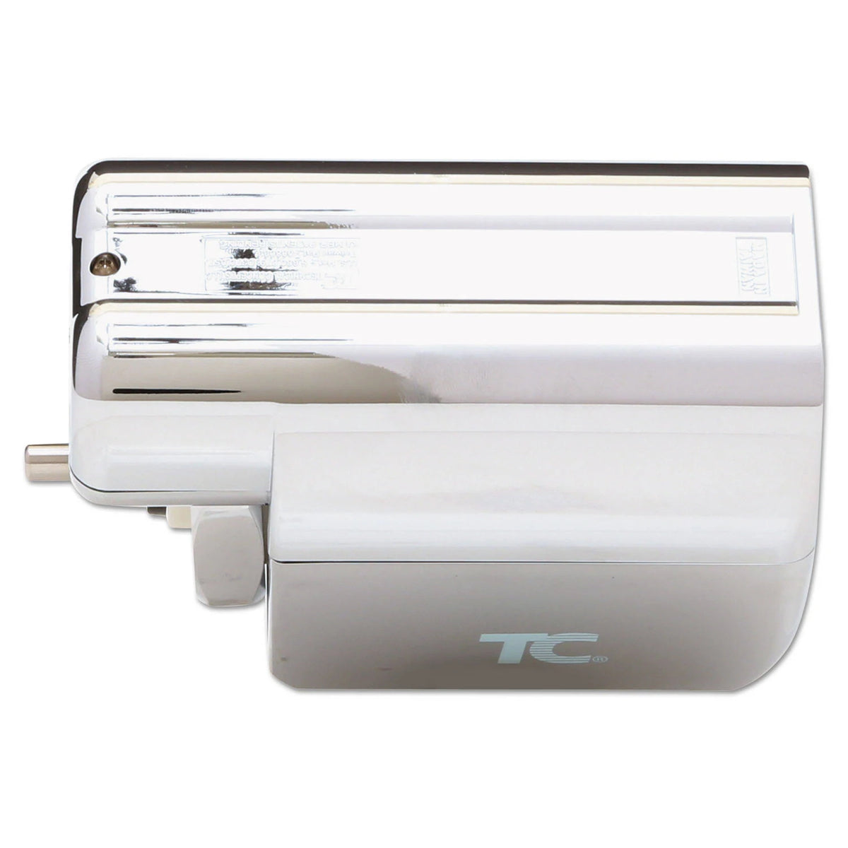 Polished Chrome Side-Mount Toilet Flushing System L900