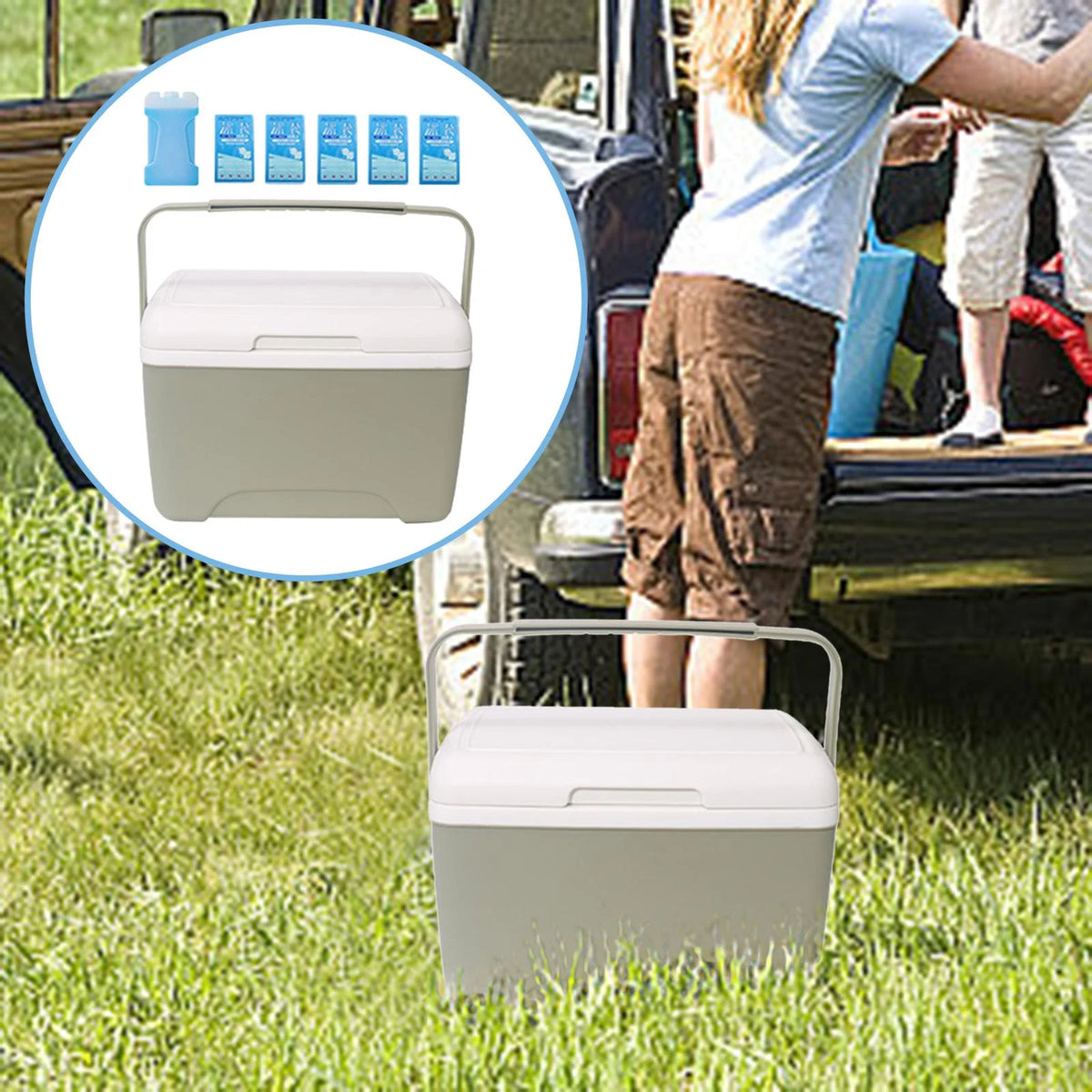 8L Insulated Portable Car Refrigerator Ice Box Food Storage Box L625