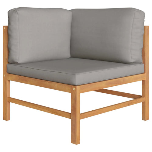2-Seater Teak Wood Patio Bench with Cushion V7425