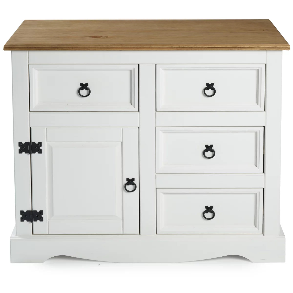 Wood Buffet Sideboard 1 Door 4 Drawers U418688