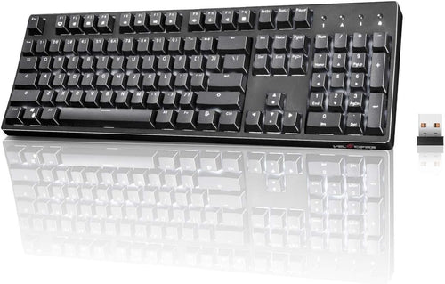 104-Key Full Size Mechanical Keyboard with Brown Switches LED Backlit Anti-ghosting Keys Pack of 2 U39592