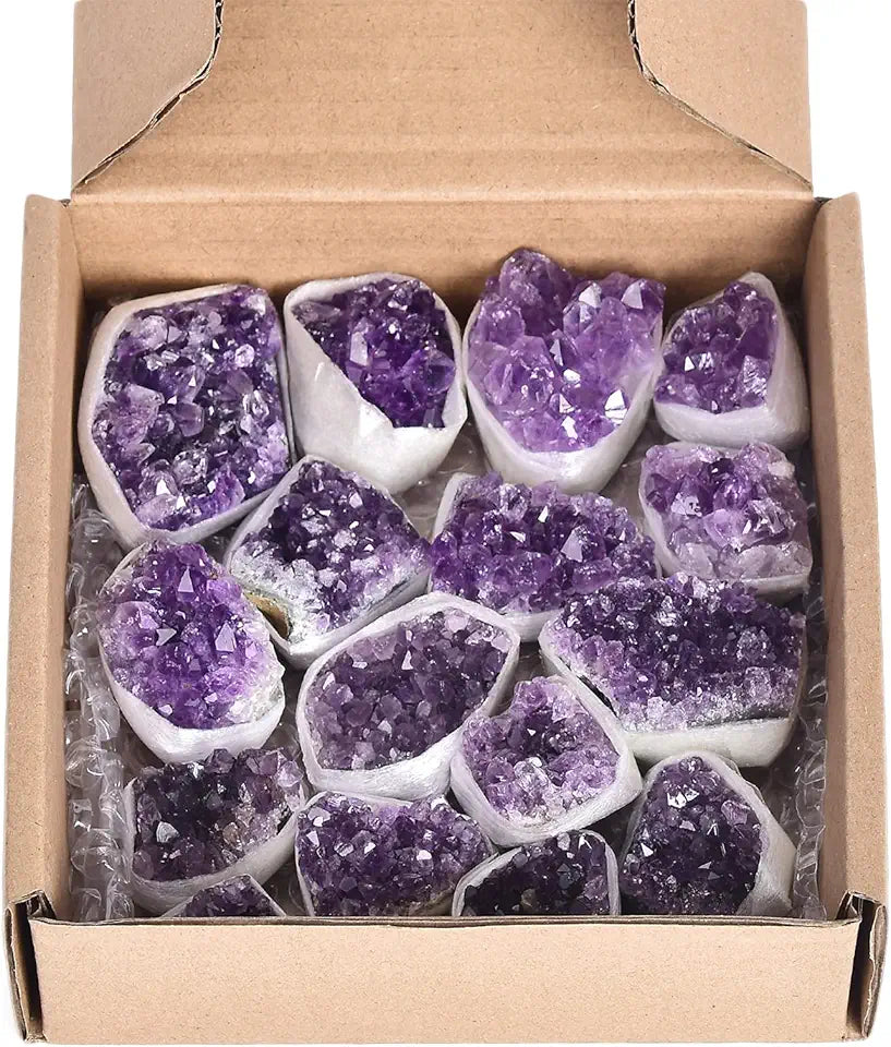1LB Natural Amethyst Crystal Stones A82049