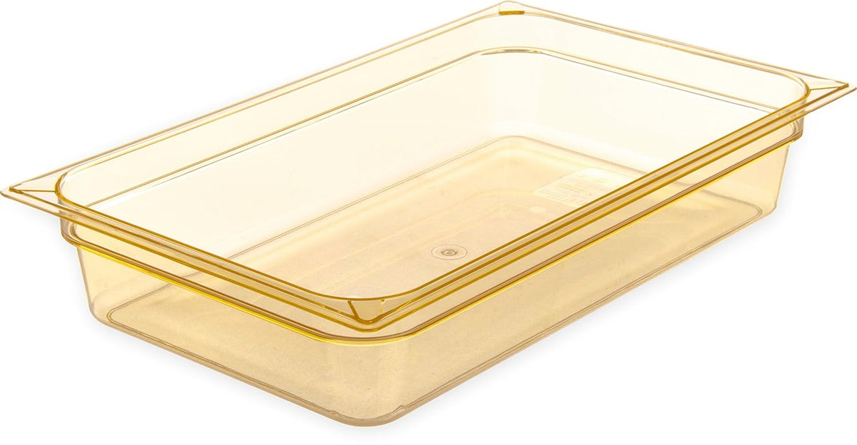 High-Heat Full-Size Food Pan, 12.7 qt, 20-3/4 x 12-3/4 x 4", Amber, Case of 6 W792