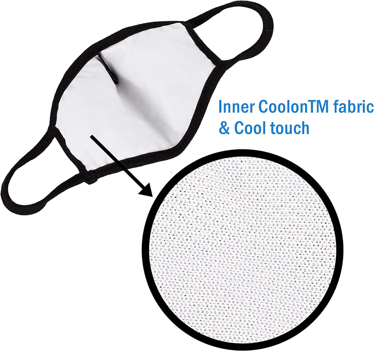 3-Ply Washable Reusable Cloth Face Mask with Nose Wire 6 Pack L9440