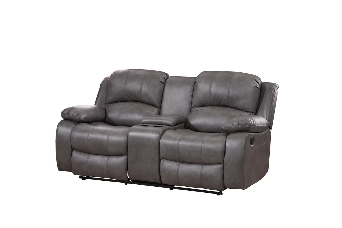 Bonded Leather Reclining Sofa M62008