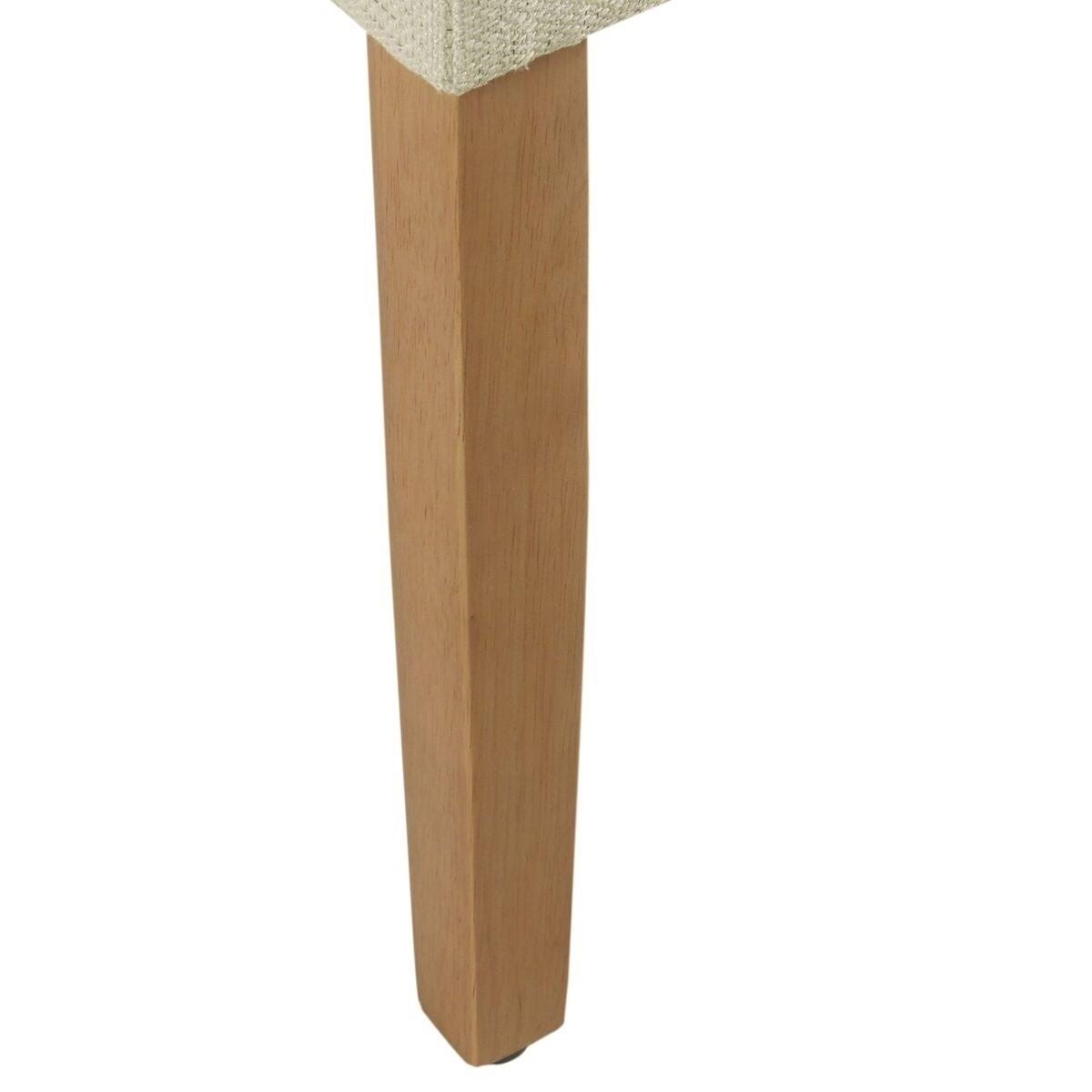 Beige Textured Linen Single Dining Chair A703