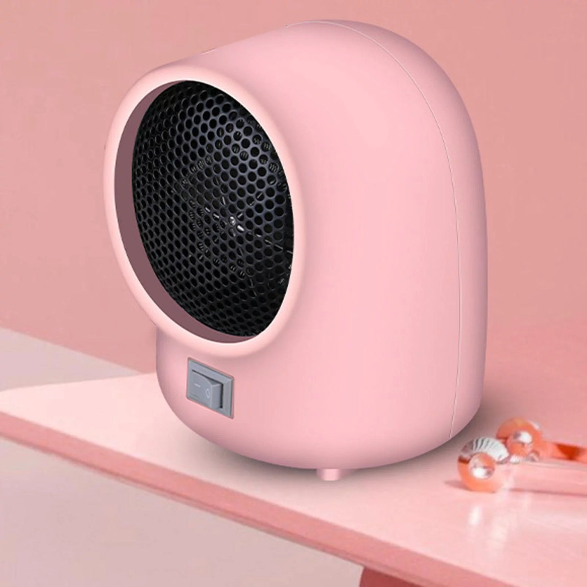 Pink 400W Portable Electric Heater I258036