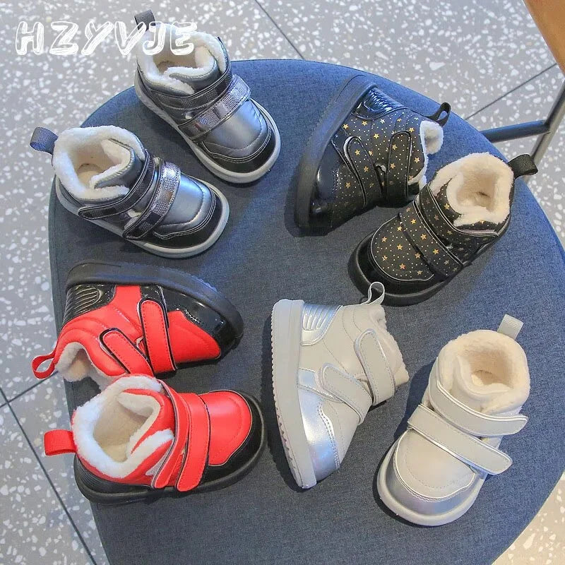 Silvery White Non Slip Warm Snow Boots V154