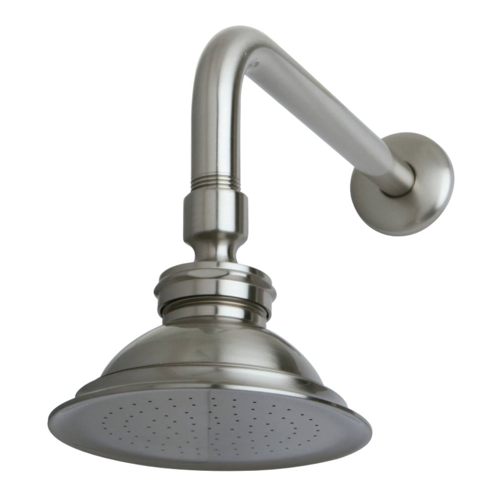Satin Nickel Showerhead with 12inch Shower Arm R5441