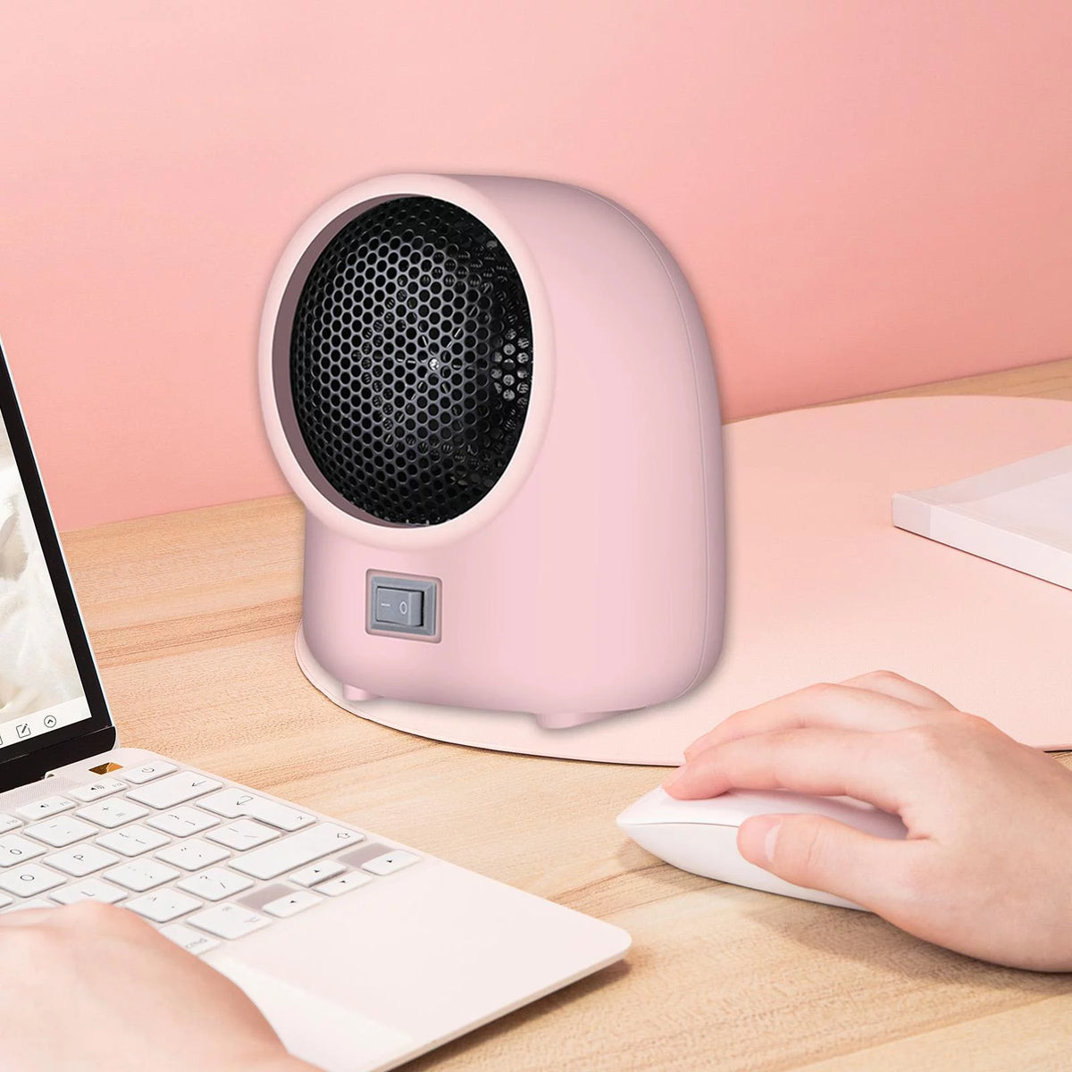Pink 400W Portable Electric Heater I258036