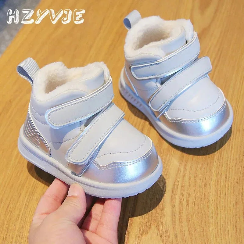 Silvery White Non Slip Warm Snow Boots V154