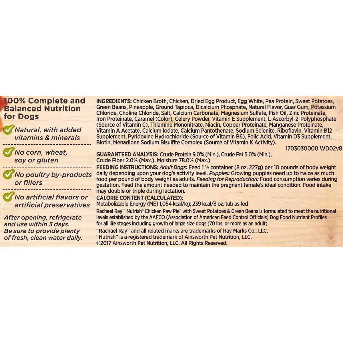 Grain Free Chicken Wet Dog Food B209