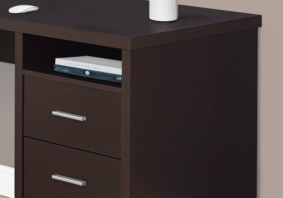 Dark Taupe Metal Computer Desk D4656