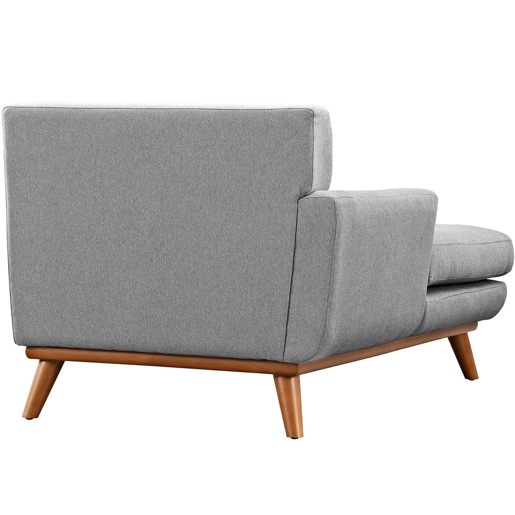 Grey Fabric Left-Arm Chaise V199