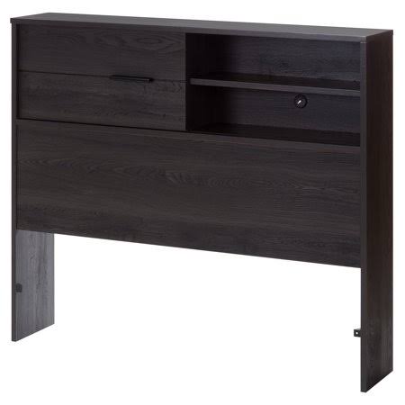 Gray Brown Twin Bookcase Headboard R96432